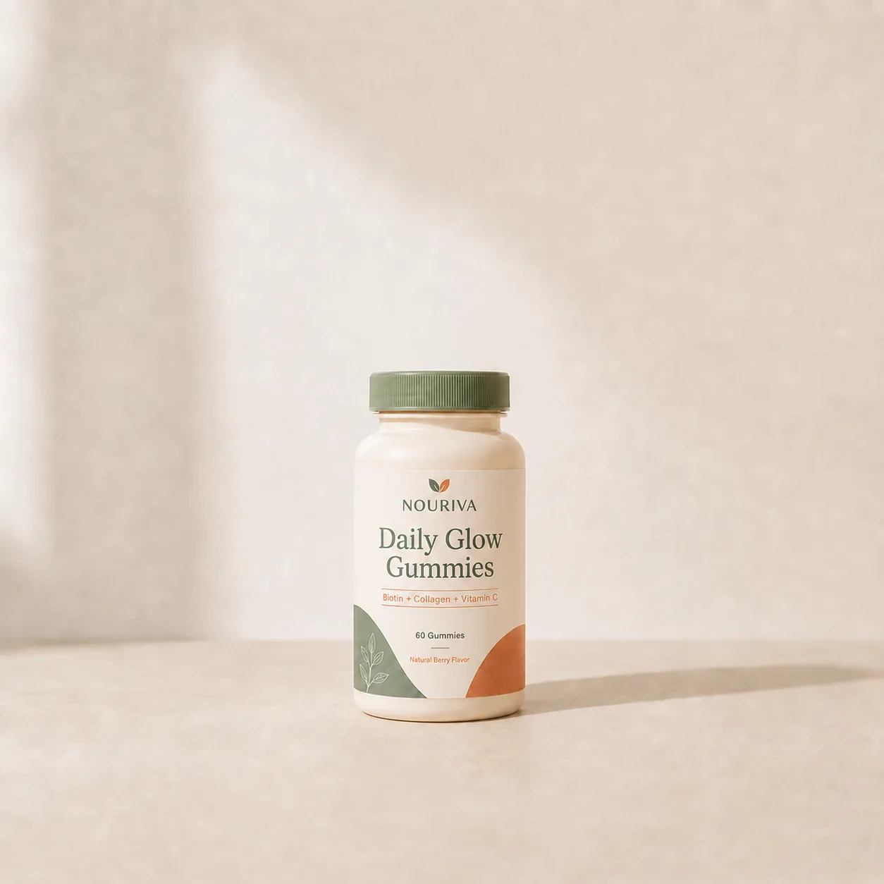 Original supplement product photo before AI product photoshoot editing