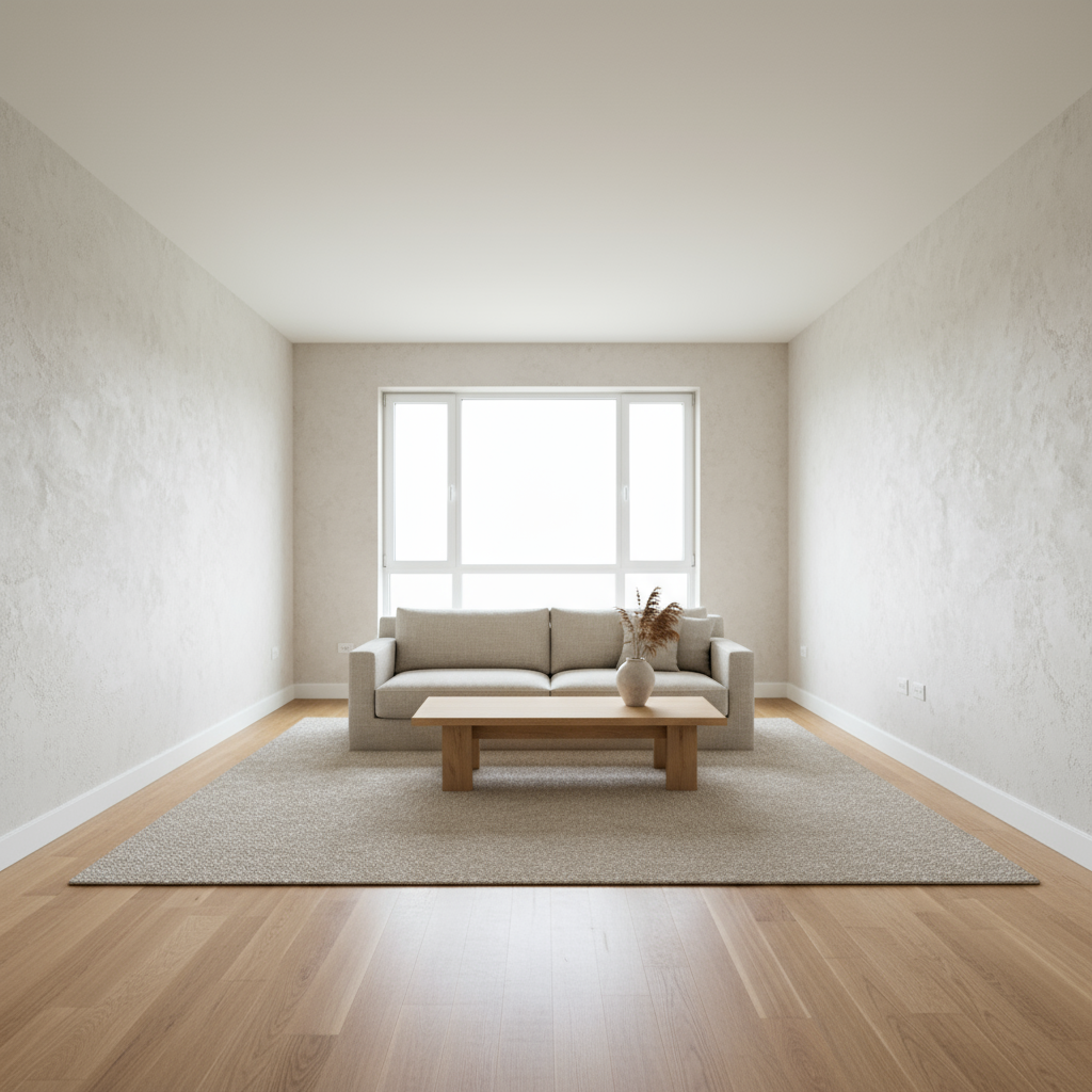 AI-generated result: Instant Japandi Style Interior Transformation